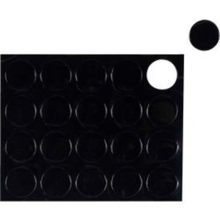 BI-SILQUE MasterVision Black Circle Magnets, Pack of 20 FM1605